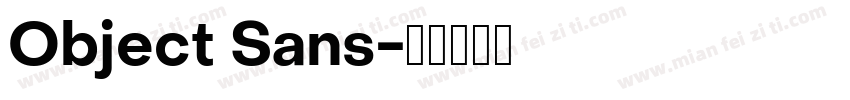 Object Sans字体转换